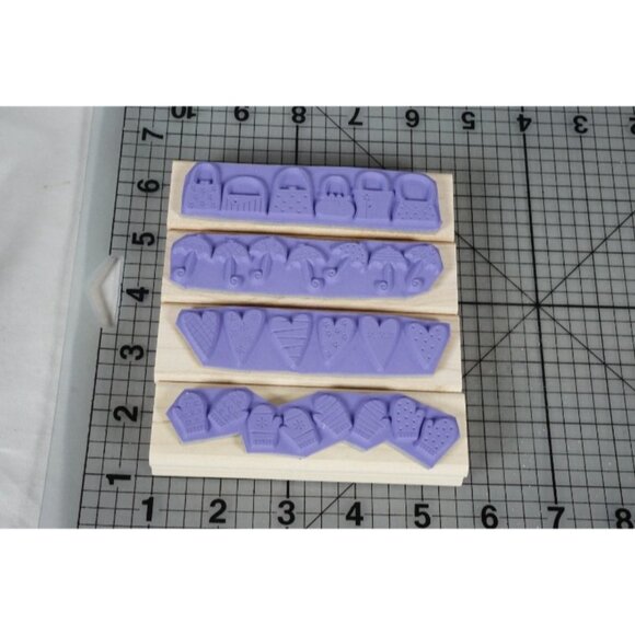 Stampin' Up! WEATHER OR NOT Wood Mounted Rubber Stamp Set Of 4 2005 - Picture 2 of 5